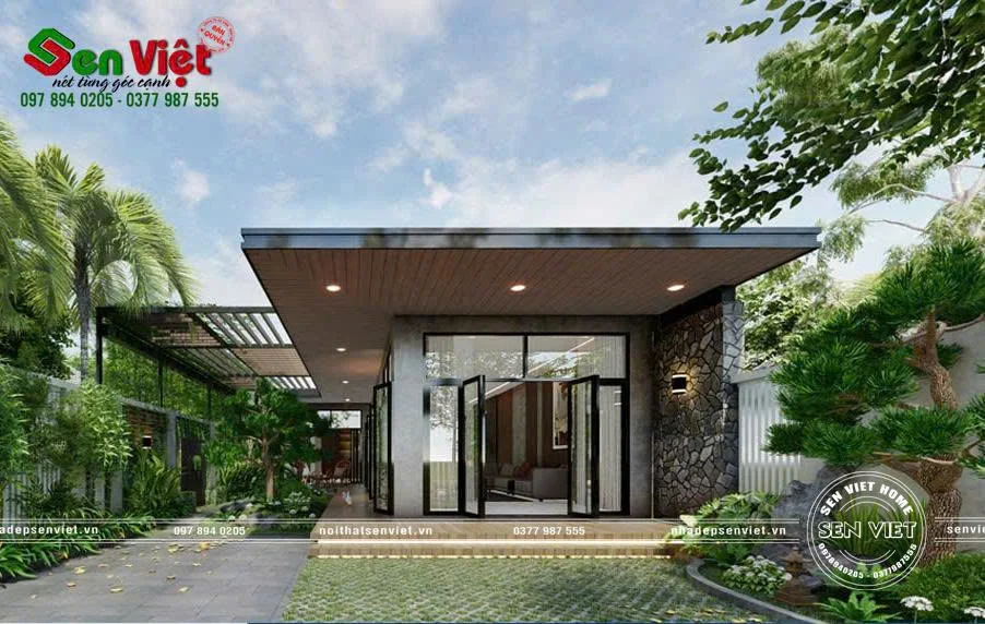 Mẫu Nhà Cấp 4 Hiện Đại Có Sân Vườn Đẹp Sống Xanh Lý Tưởng