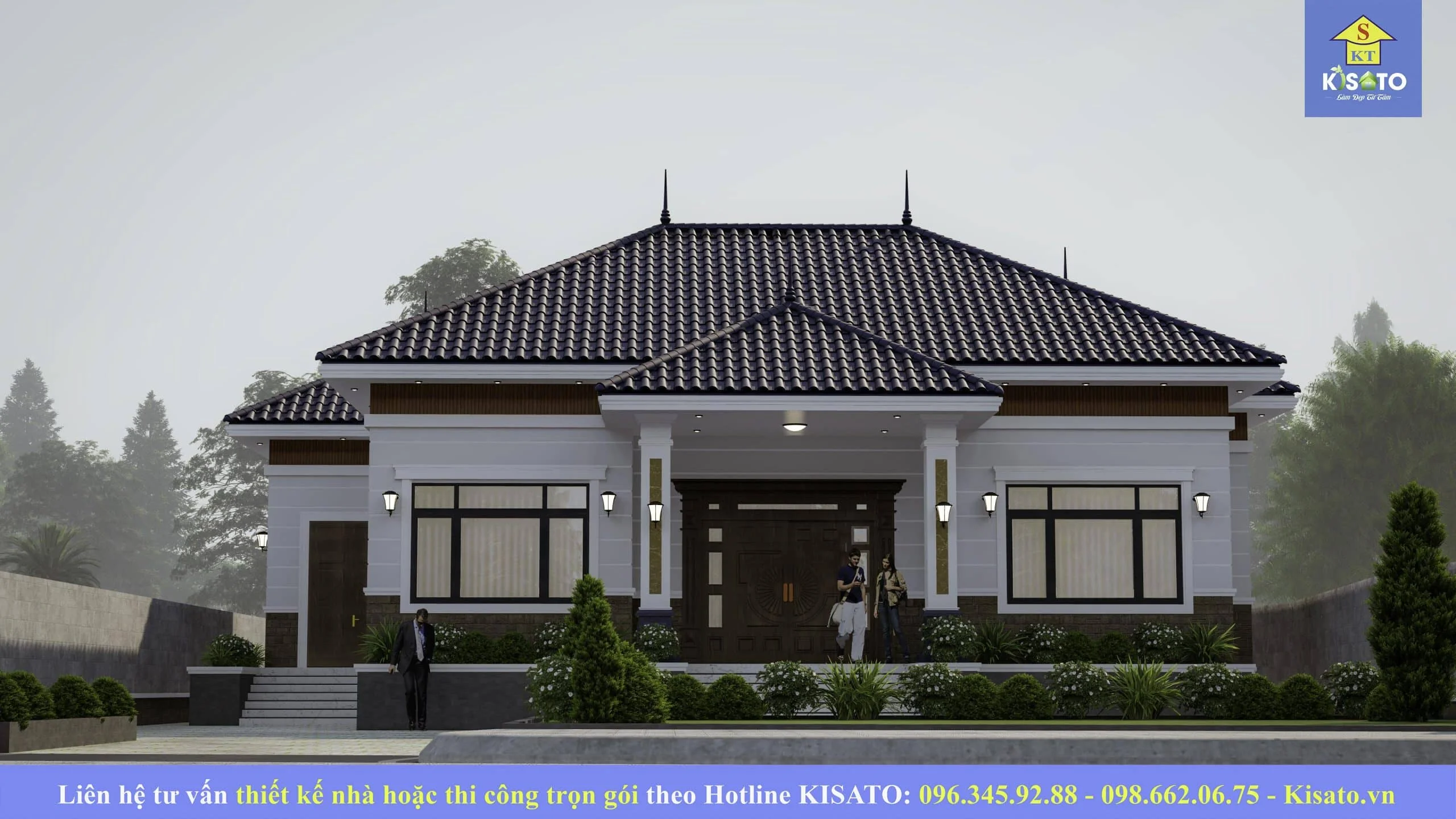 Mẫu Nhà Vườn Cấp 4 Mái Nhật Hiện Đại Đẹp Tại Nam Định