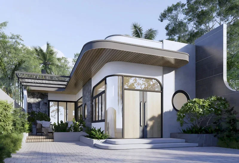 30+ mẫu nhà cấp 4 chữ L đẹp, hiện đại (Update 2026)
